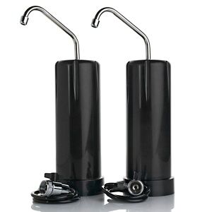 Clean & Pure Countertop Water Filter 2 pack   Red, White or Black at 