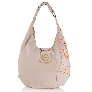 IMAN Global Chic Style Diva Beaded & Embroidered Hobo 