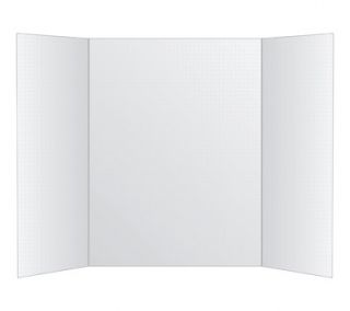 Royal Eco Brites Grid Tri Fold White Foam Board 36 x 48 1/pk