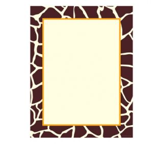 Great Papers Giraffe Print 2 Sided Letterhead, 50 Count