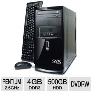 SYX H61 No O/S Desktop PC   Intel 2nd Generation Pentium G645 2.9GHz 