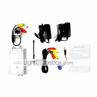 Wireless Camera Transmitter with Receiver Set with A/V Receiver   USD 