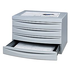 Safco B Size File Cabinet 14 34 H x 22 14 W x 17 34 D Light Gray by 