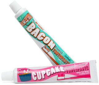   Bacon and Cupcake Toothpastes