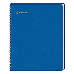 AT A GLANCE® Fashion Monthly Planner, 6 7/8 x 8 3/4, Blue, January 