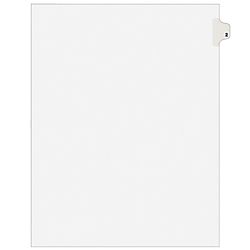 Avery® 30% Recycled Side Tab Legal Index Exhibit Dividers, Tab Title 