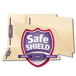 Smead End Tab Fastener Folders With SafeSHIELD Coated Fasteners Legal 