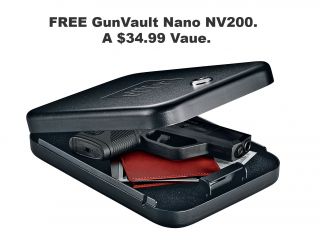 FREE GunVault Nano NV200 vault with purchase of 24 gun gun safe. A 
