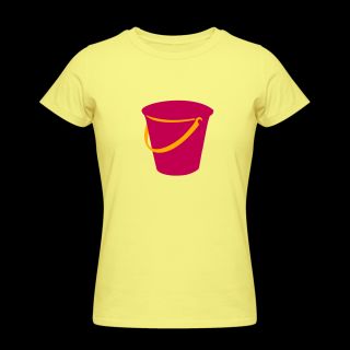 Lemon Bucket   Beach Womens T Shirts