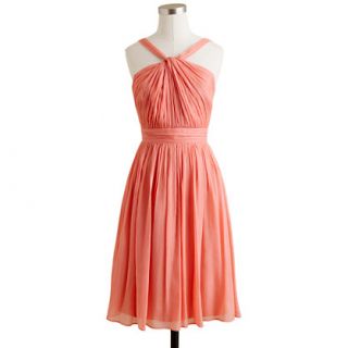 Bright Coral Sinclair dress in silk chiffon   dresses   Womens size 