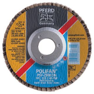 Pferd POLIFAN® Flap Discs   7 x 5/8 11 polifan flapdisc  flat 60 