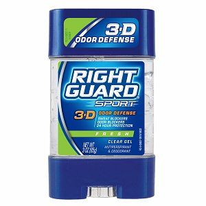 Right Guard Sport 3 D Odor Defense, Antiperspirant & Deodorant Clear 
