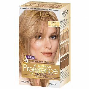 Buy LOreal Preference Haircolor, Medium Blonde 8 & More  drugstore 