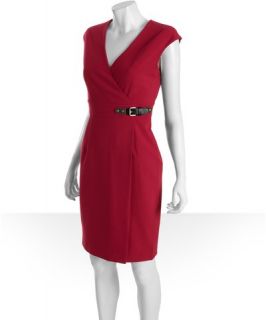 Calvin Klein begonia woven belt detail sleeveless dress