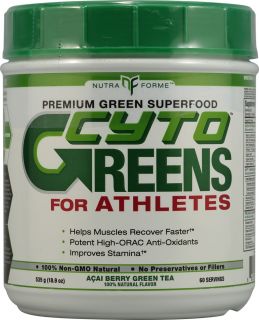 Nutra Forme CytoGreens For Athletes Acai Berry Green Tea    18.9 oz 
