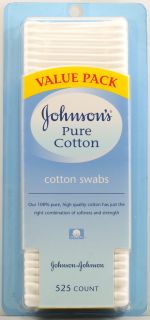 Johnson & Johnson Cotton Swabs    525 Swabs   Vitacost 