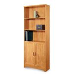 Realspace® Magellan Collection 5 Shelf Bookcase With Doors, 72H x 30 