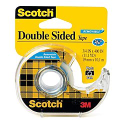 Scotch 667 Removable Double Sided Tape 34 x 400 by Office Depot