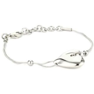 Breil Jewelry Feeling Silver Tone Heart Pendant Necklace Bracelet 