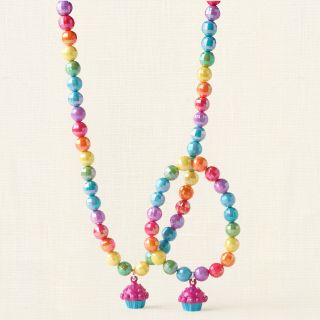 girl   accessories   necklaces & sets   cupcake necklace/bracelet set 