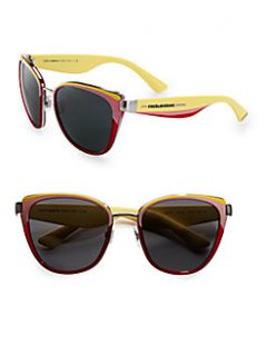 Dolce & Gabbana   Multicolored Cats Eye Plastic & Metal Sunglasses