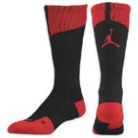 Jordan AJ Dri Fit Crew Sock   Mens   Black / Red