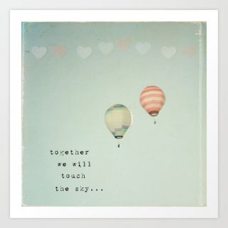 together we will touch the sky Art Print  Print Shop