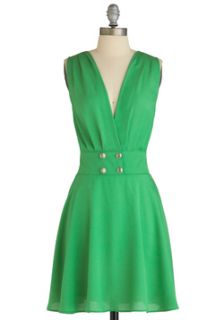 Green Casual Dress  Modcloth