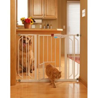 Carlson Pet Extra Wide Pet Gate with Pet Door 