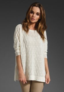 JOIE Maybella Cable Knit Sweater in Chalk  