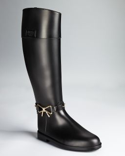 Moschino Cheap and Chic Rain Boots   Bow Detail  