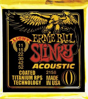 Ernie Ball 2158 Coated Light Slinky Acoustic Guitar Strings  Musician 