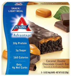 Atkins Advantage Bar Caramel Double Chocolate Crunch    5 Bars 