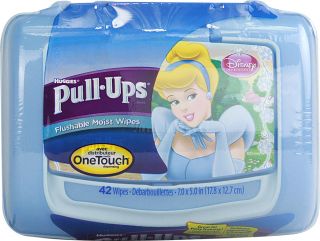 Huggies Pullups Flushable Wipes Tub Disney Princess    42 Wipes 