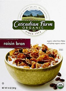 Cascadian Farms Raisin Bran Cereal    14 oz   Vitacost 