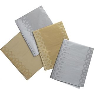 Tonal Gold and Silver Tissue Paper in Gift Wrap, Gift Tags  Crate and 