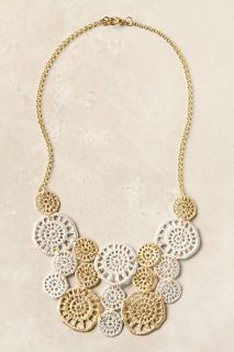 Crochet Paillettes Bib Necklace   Anthropologie