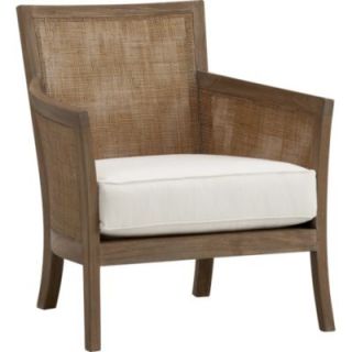 Blake Grey Wash Lounge Chair with Cushion Available in Espresso 