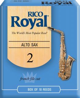 Rico Royal Alto Saxophone Reeds Strength 2 Box of 10