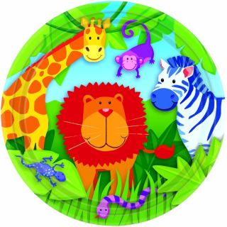 Amscan Jungle Animals 7 Plates   8 ct   