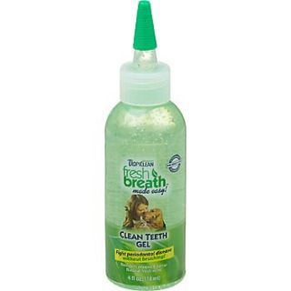TropiClean Fresh Breath Clean Teeth Gel for Pets   Freshen Dog Breath 