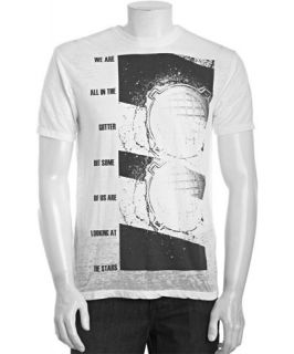 MG Black Label white gutter graphic cotton blend crewneck t shirt