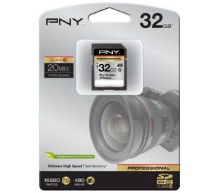 PNY Professional Class 10 SDHC Memory Card   32GB Deals  Pcworld