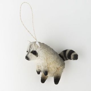 Bottle Brush Ornament   Raccoon  west elm