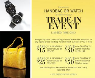 Dillards  Save during our Handbag and Watch Trade In Event