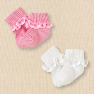 newborn   girls   ruffle socks 2 pack  Childrens Clothing  Kids 