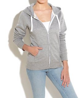 Grey (Grey) Zip Through Hoody  236627804  New Look