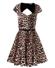 Brown Pattern (Brown) Kelly Brook Animal Print Prom Dress  261141229 