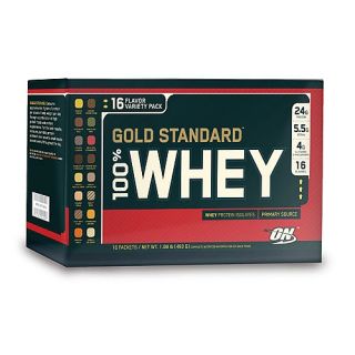 Buy the Optimum Nutrition 100% Whey Gold Standard™ 16 Flavor Variety 