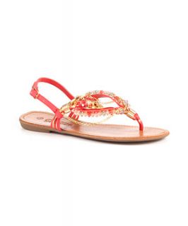 Coral (Orange) Embellished Toe Post Sandals  238762683  New Look
